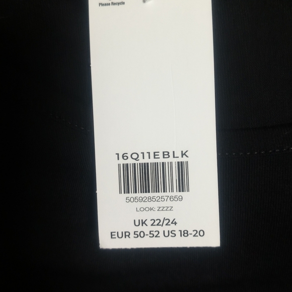 New Black Tunic Dress / 2X - Picture 8 of 10